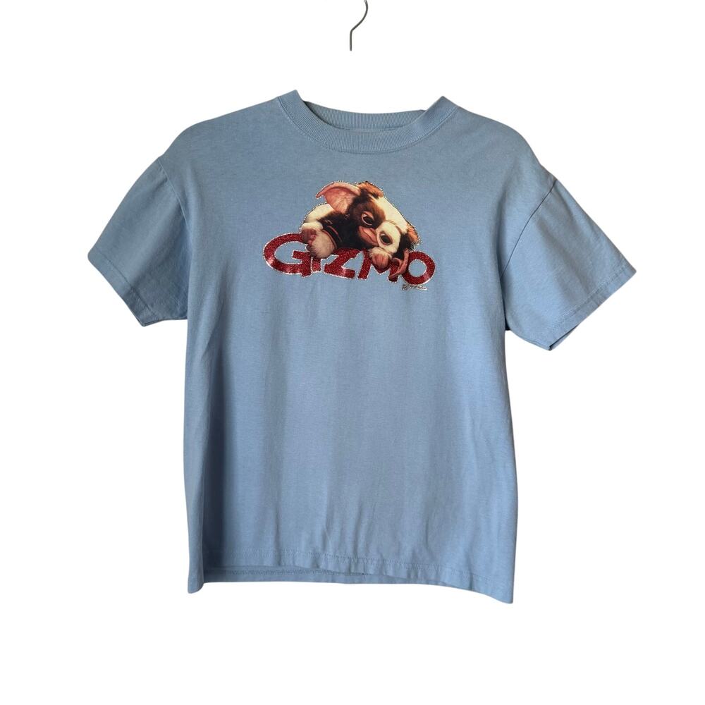 Y2K Ripple Junction Gremlins Gizmo T Shirt Blue Glitter Graphic Tee Sz L